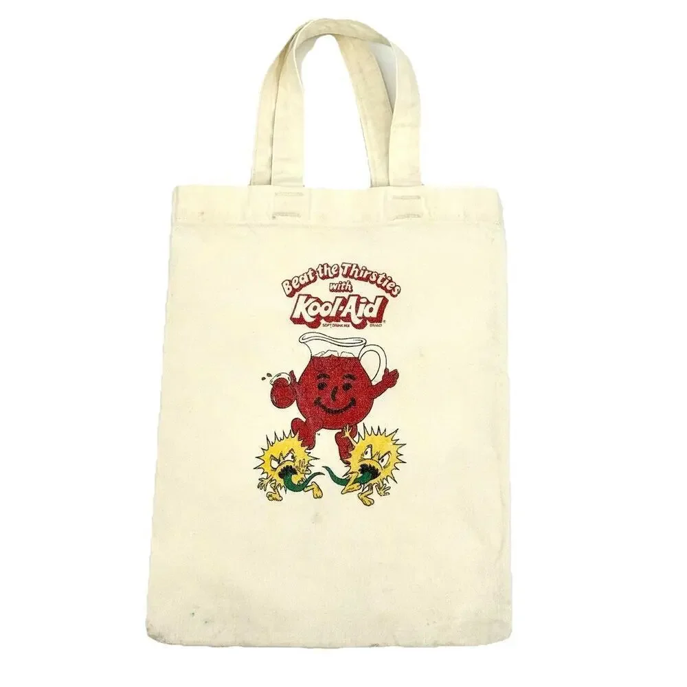 Kool Aid Canvas Tote Bag Beat the Thirsties Vintage 15 inches Retro Oh Yeah!